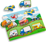 Vehicles Peg Puzzle - 8 Pieces