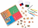 Deluxe Wooden Stamp Set - Animals