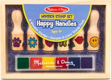 Wooden Stamp Set - Happy Handles