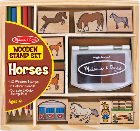 Wooden Stamp Set - Horses