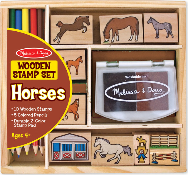 Wooden Stamp Set - Horses