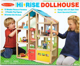 Hi-Rise Wooden Dollhouse and Furniture Set