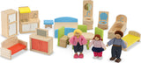 Hi-Rise Wooden Dollhouse and Furniture Set