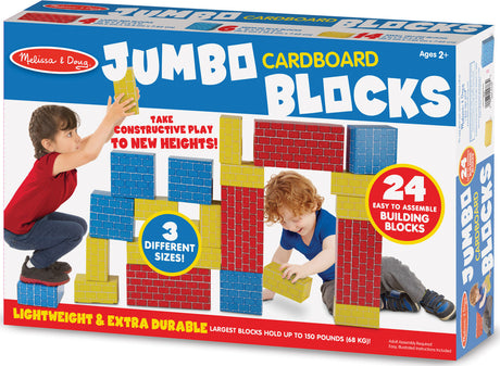 Jumbo Cardboard Blocks - 24 Pieces