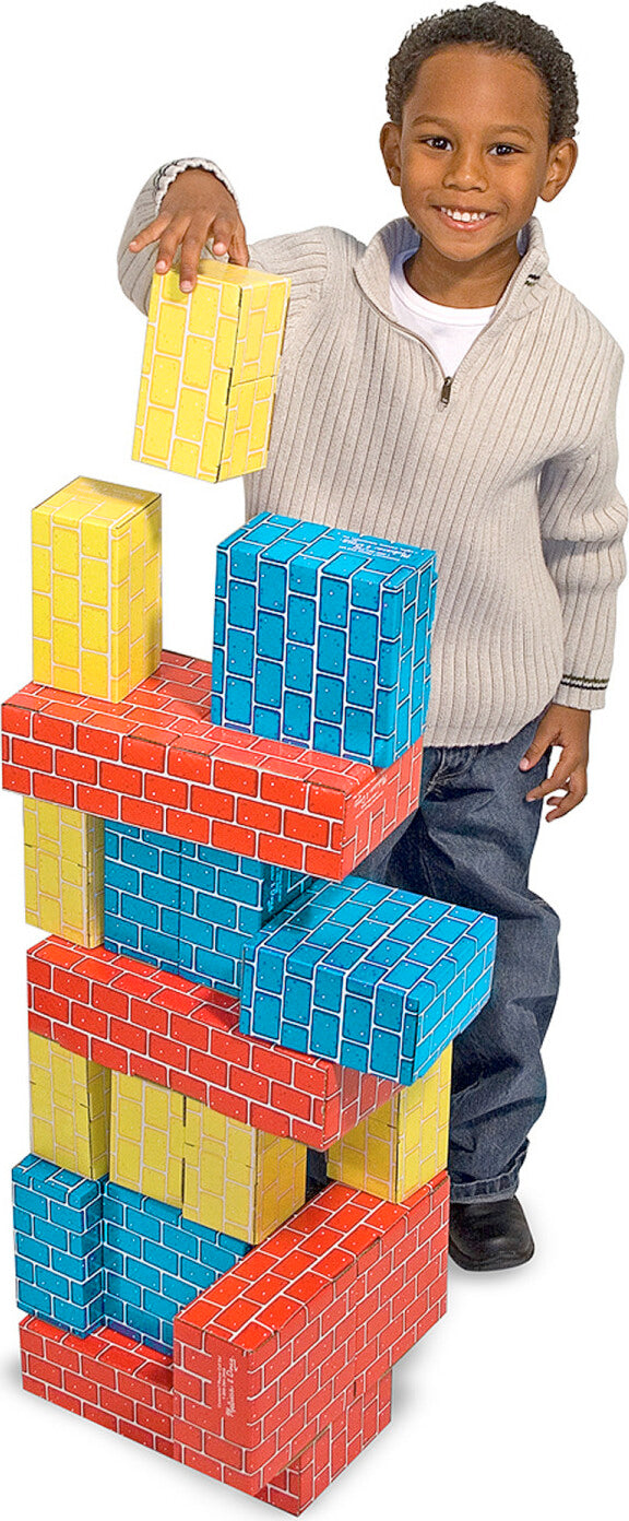 Deluxe Jumbo Cardboard Blocks - 40 Pieces