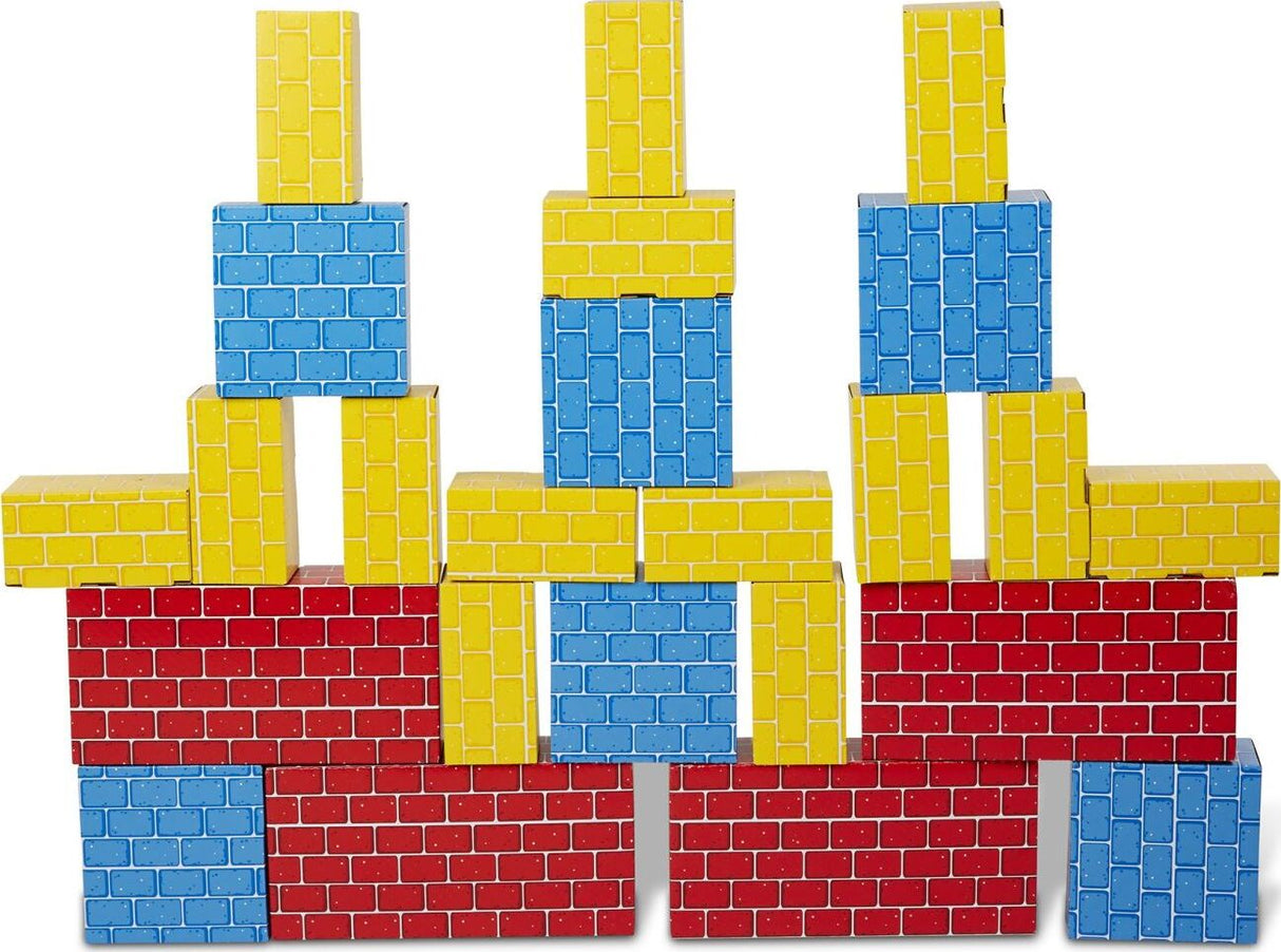 Deluxe Jumbo Cardboard Blocks - 40 Pieces