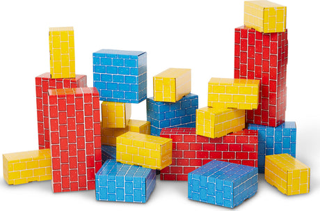 Deluxe Jumbo Cardboard Blocks - 40 Pieces