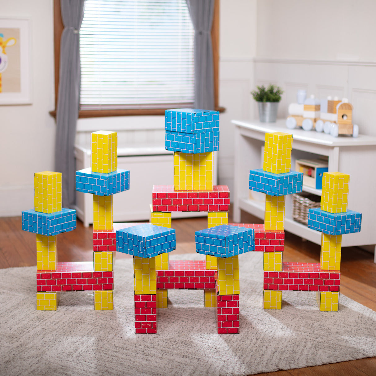 Deluxe Jumbo Cardboard Blocks - 40 Pieces