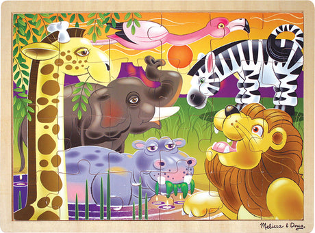 African Plains Wooden Jigsaw Puzzle - 24 Pieces