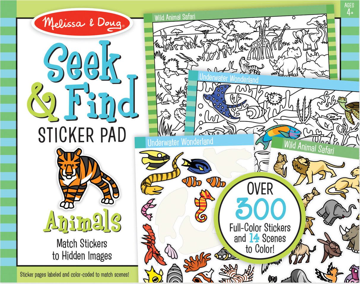 Seek & Find Sticker Pad- Animal