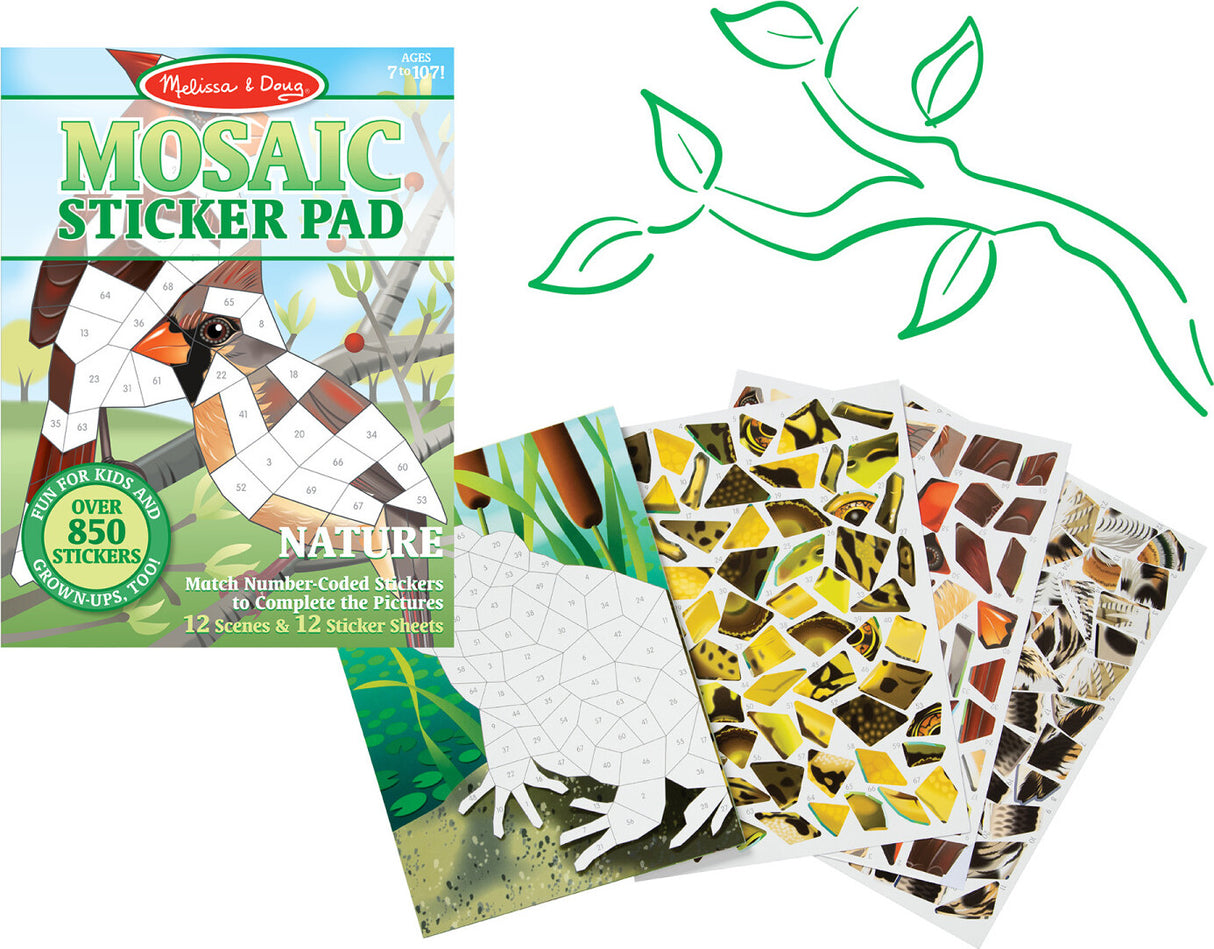 Mosaic Sticker Pad - Nature