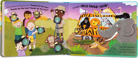 Poke-a-Dot - The Wheels on the Bus Wild Safari Board Book