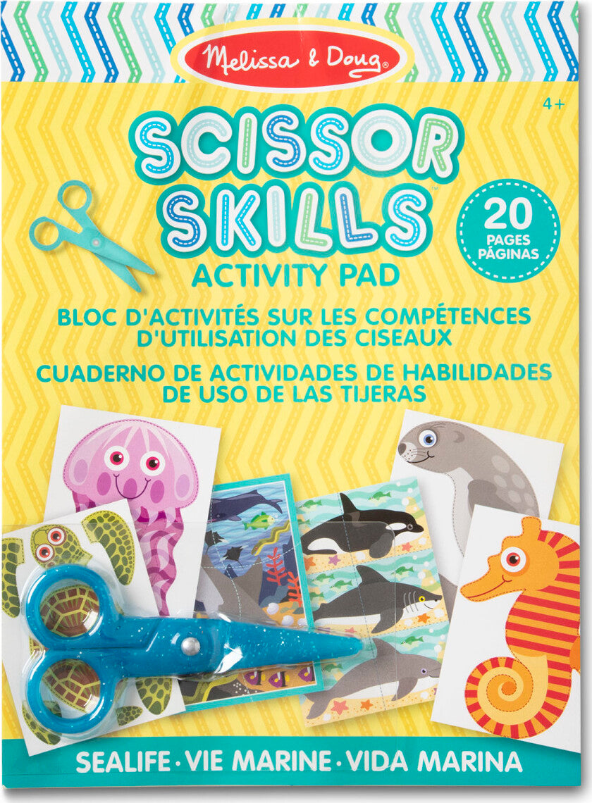 Scissor Skills Sea Life Activity Pad