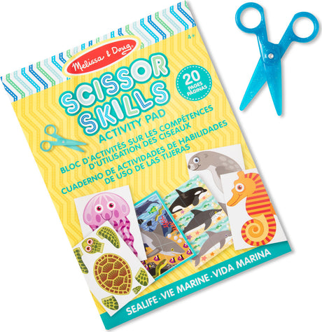 Scissor Skills Sea Life Activity Pad