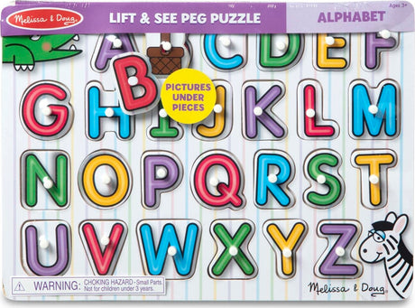 See-Inside Alphabet Peg Puzzle - 26 pieces