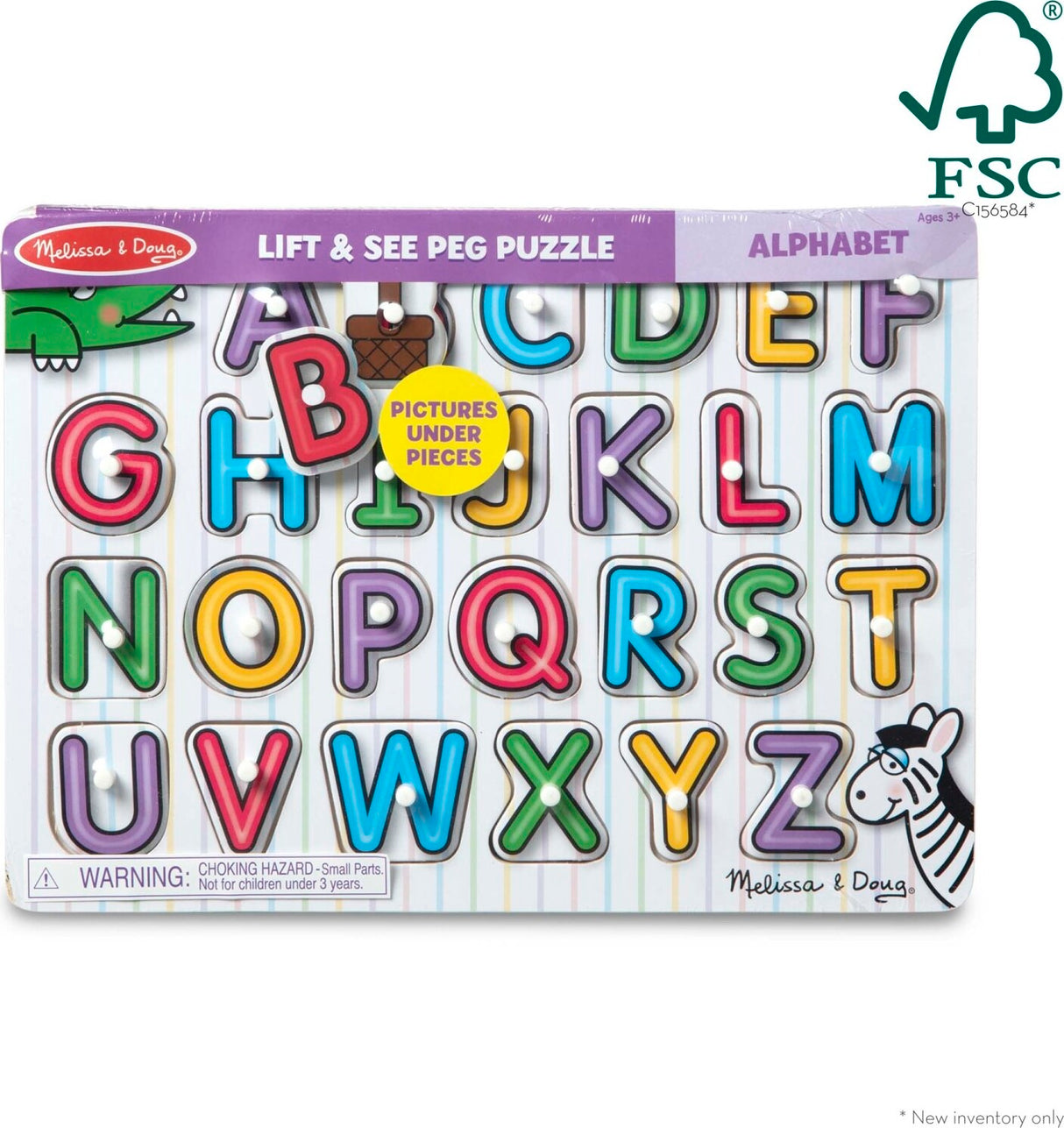 See-Inside Alphabet Peg Puzzle - 26 pieces