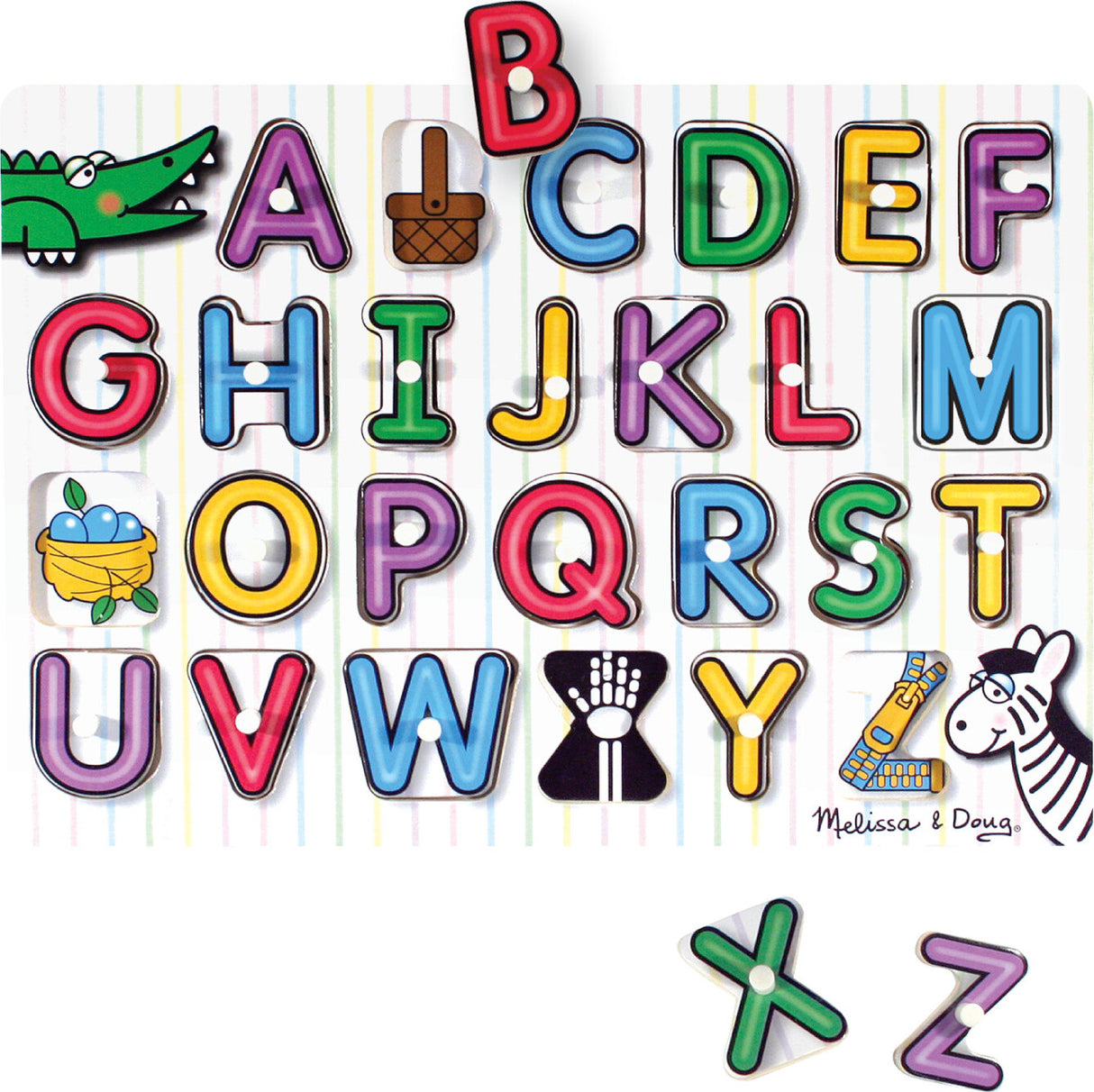 See-Inside Alphabet Peg Puzzle - 26 pieces