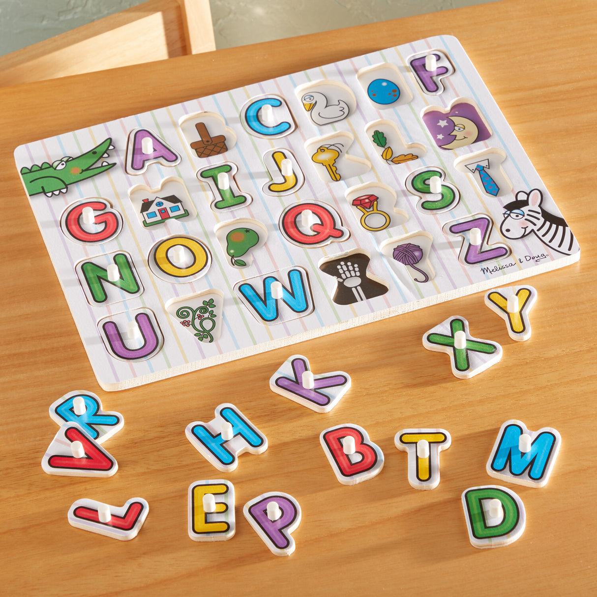 See-Inside Alphabet Peg Puzzle - 26 pieces