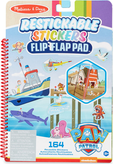 Paw Patrol Restickable Stickers Flip-Flap Pad - Adventure Bay