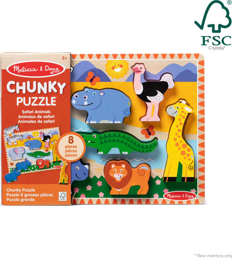 Safari Chunky Puzzle - 8 Pieces