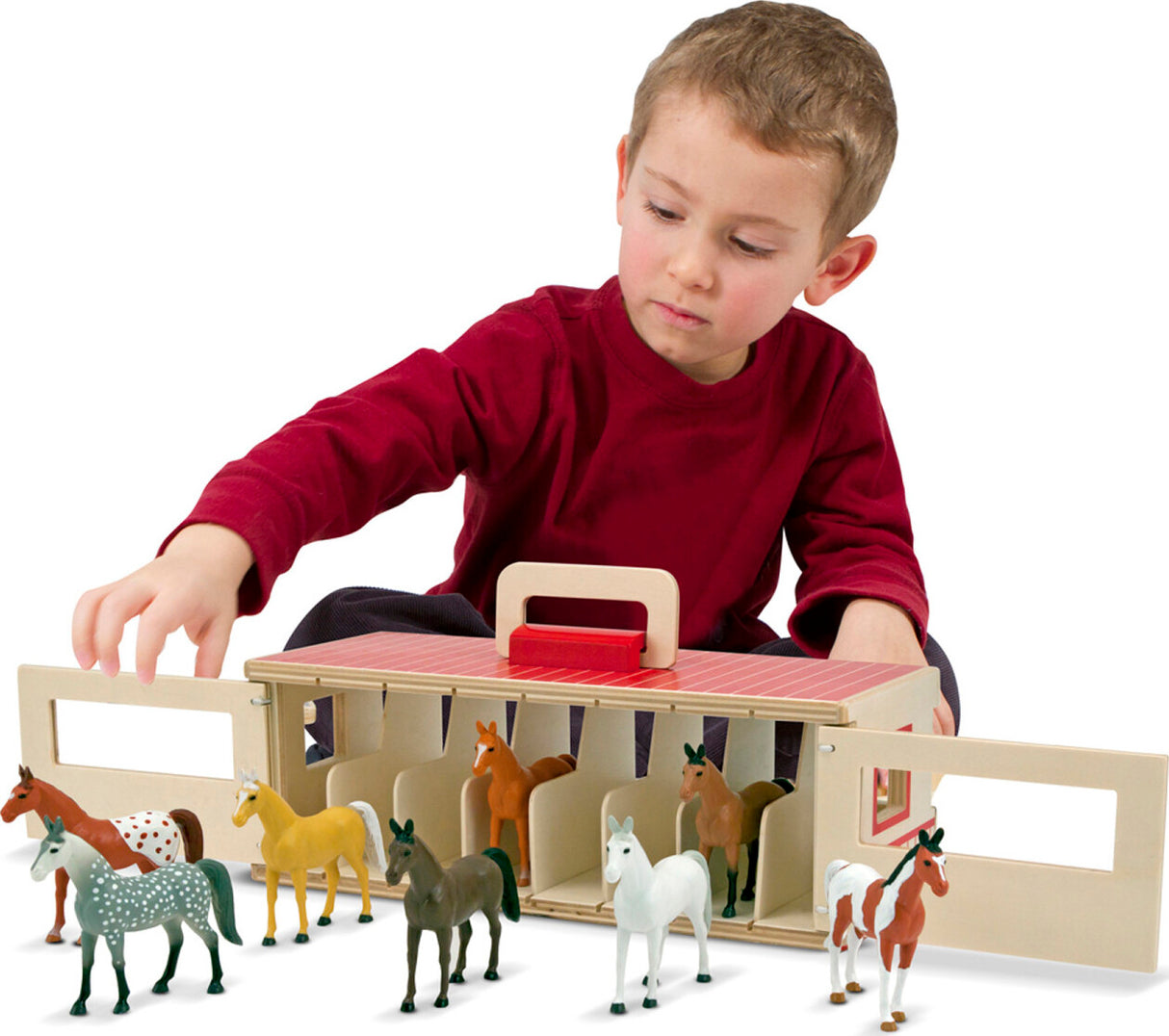 Take-Along Show-Horse Stable Play Set