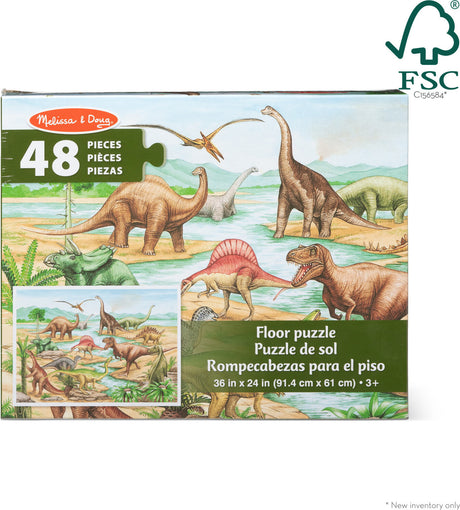 Dinosaurs Floor Puzzle - 48 Pieces