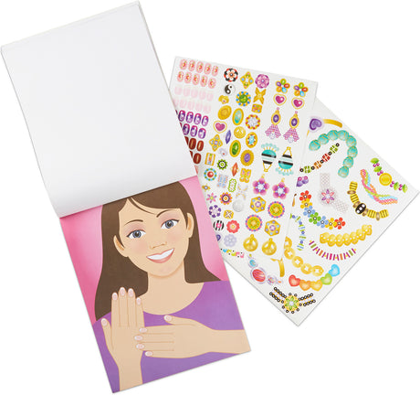 Jewelry & Nails Glitter Stickers Pad