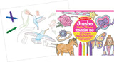 Jumbo 50-Page Kids' Coloring Pad - Horses, Hearts, Flowers, and More