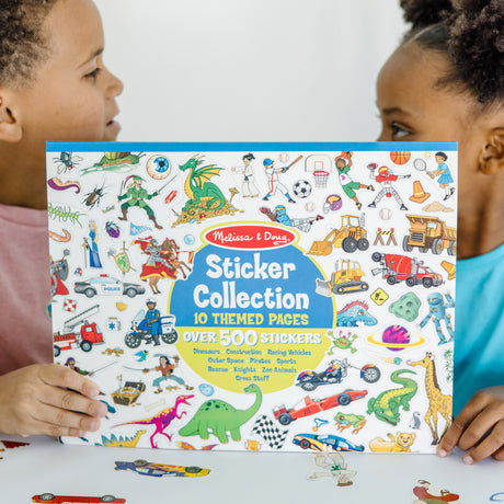 Sticker Collection Book: 500+ Stickers - Dinosaurs, Vehicles, Space, and More