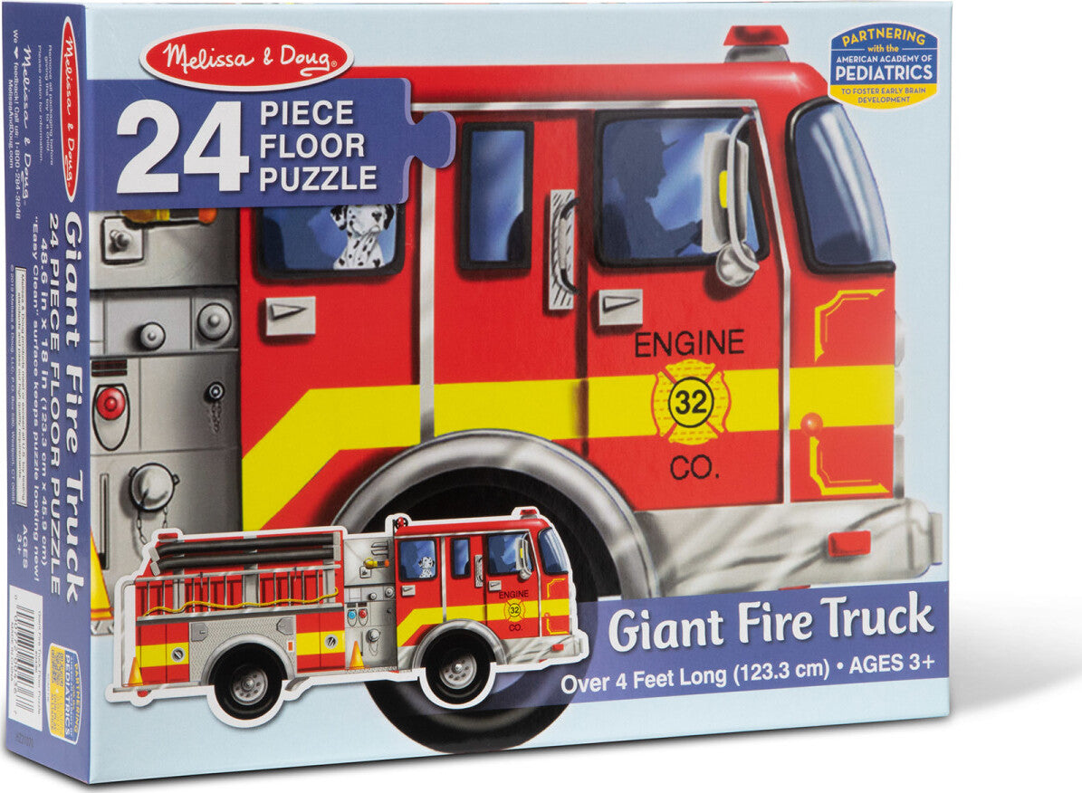 Giant Fire Truck Floor (24 pc) – Toys on the Square
