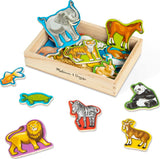 Wooden Animal Magnets