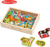 Wooden Animal Magnets