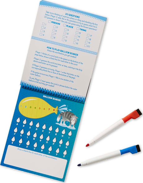 On the Go - Write-On / Wipe-Off Activity Games Pad