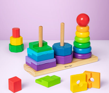 Geometric Stacker Toddler Toy