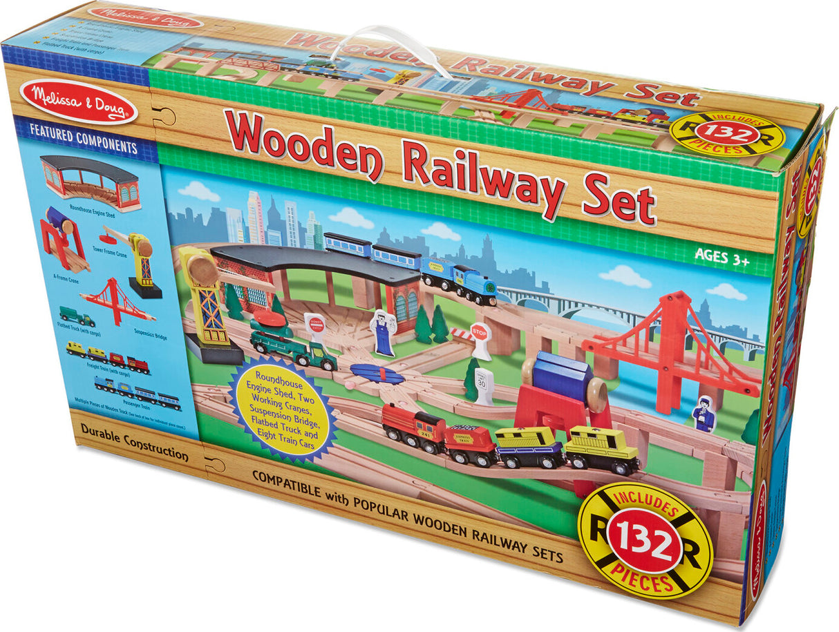 Wooden Railway Set