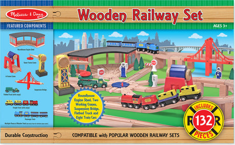 Wooden Railway Set