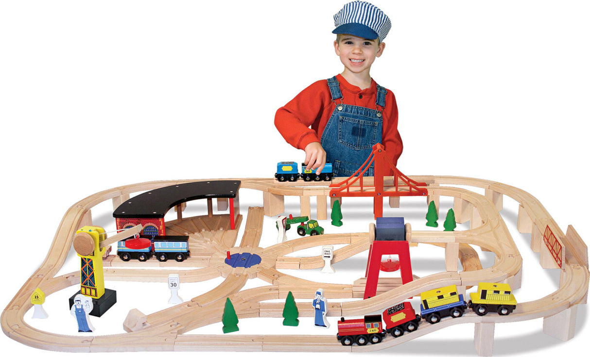 Wooden Railway Set