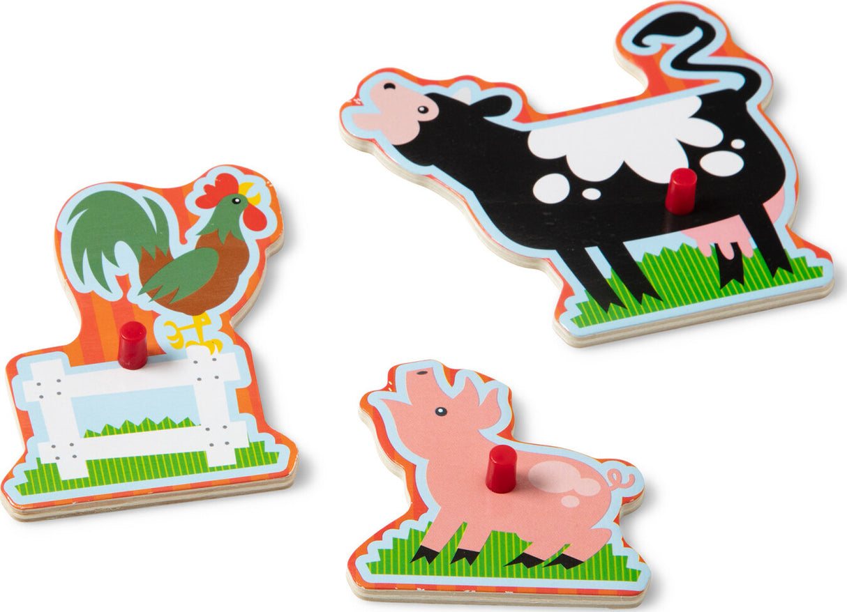 Farm Animals Sound Puzzle - 8 Pieces