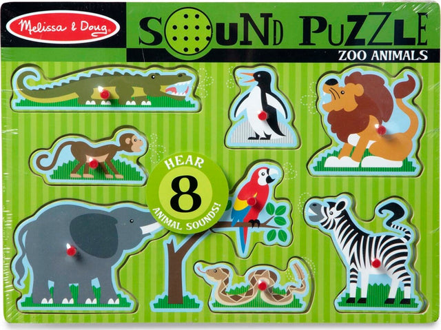 Zoo Animals Sound Puzzle - 8 Pieces