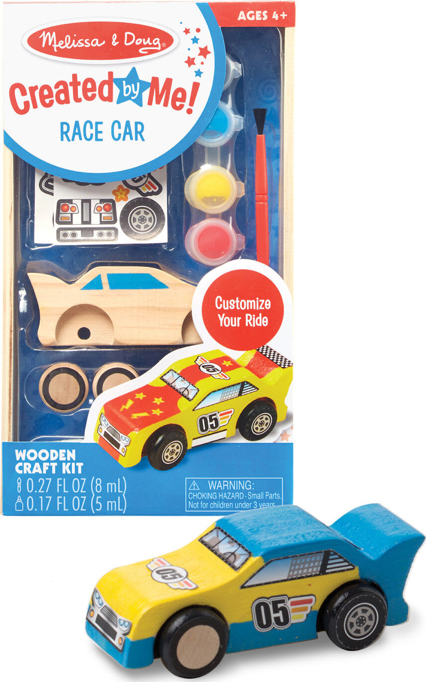 Decorate-Your-Own Wooden Race Car