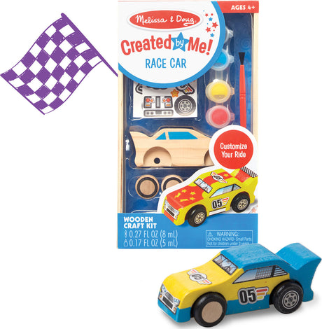 Decorate-Your-Own Wooden Race Car