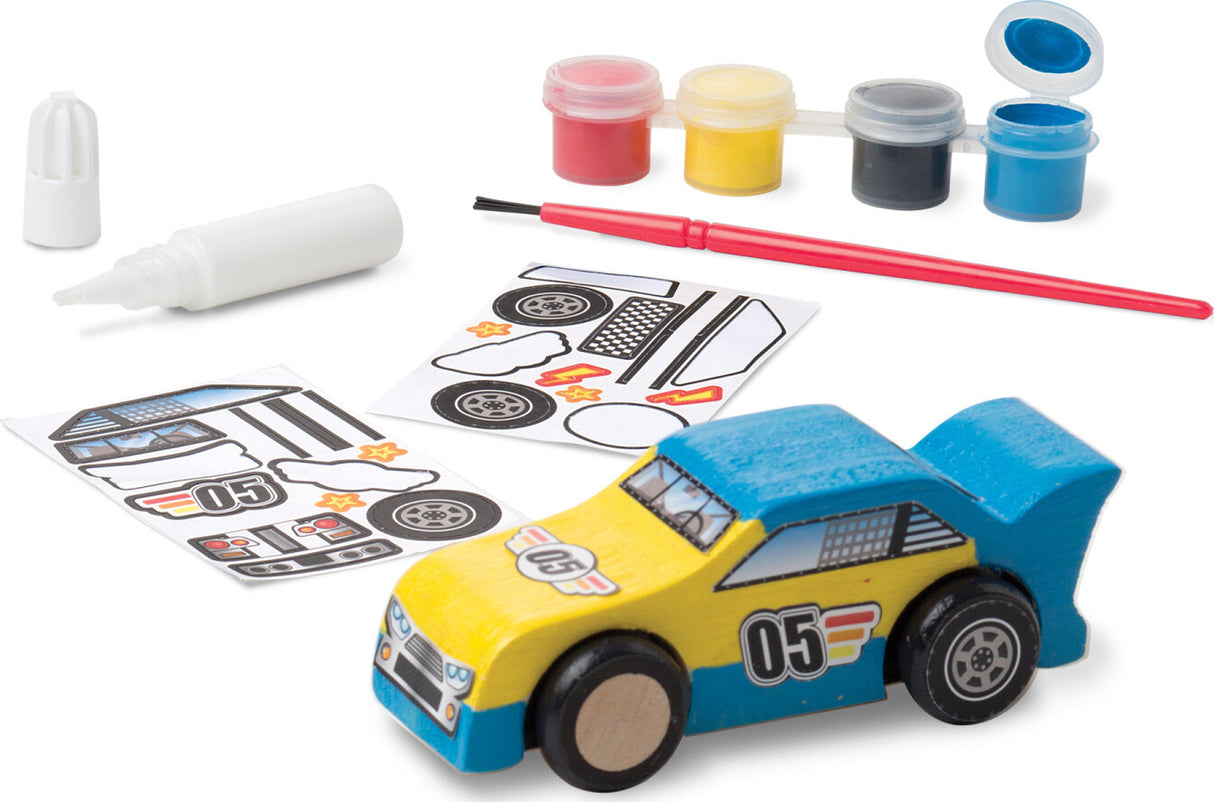 Decorate-Your-Own Wooden Race Car