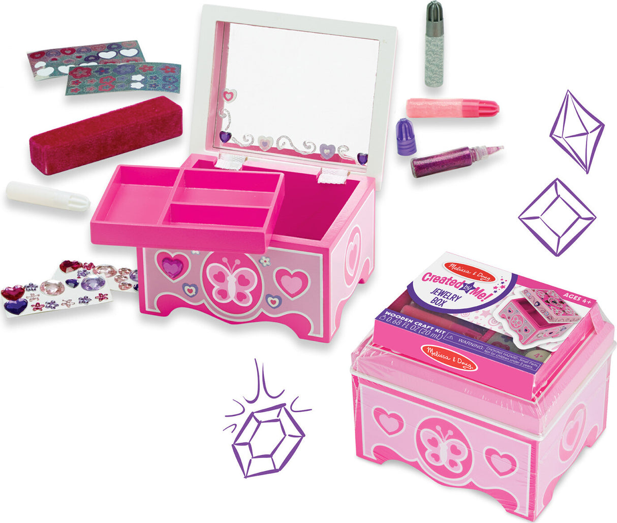 Created by Me! Jewelry Box Wooden Craft Kit