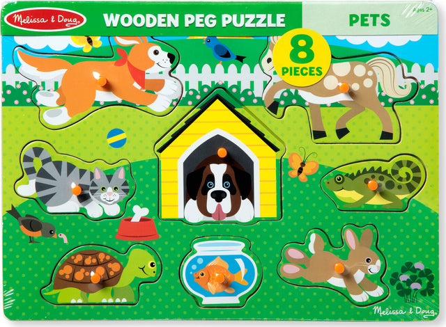 Pets Peg Puzzle - 8 Pieces