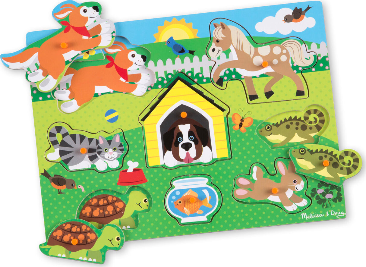 Pets Peg Puzzle - 8 Pieces