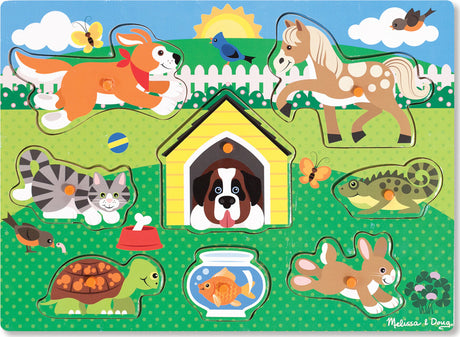 Pets Peg Puzzle - 8 Pieces