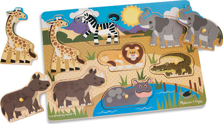 Safari Peg Puzzle - 7 Pieces