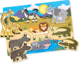 Safari Peg Puzzle - 7 Pieces