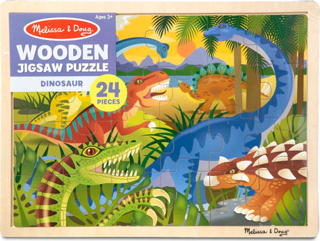 Dinosaur Wooden Jigsaw Puzzle - 24 Pieces