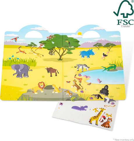 Puffy Sticker Play Set - Safari